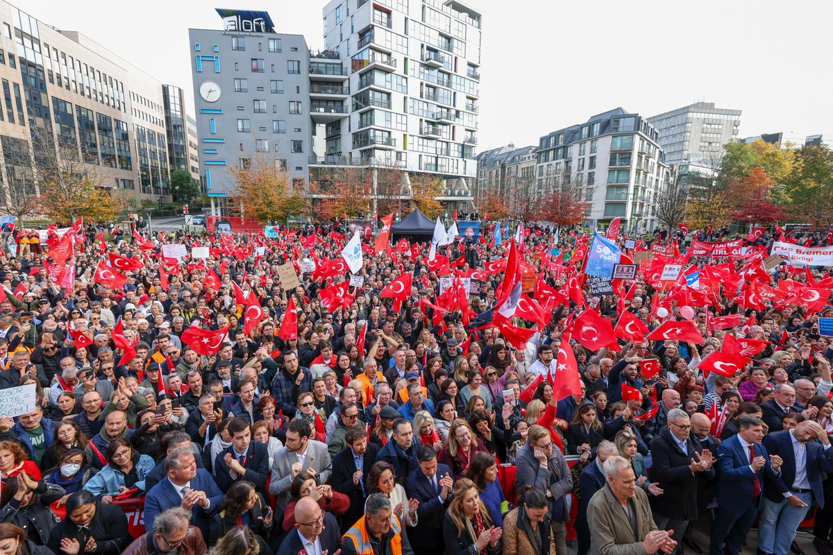 61. eylemimiz olan, tarihimizin ilk yurt dışı eyleminde Brüksel’deydik.