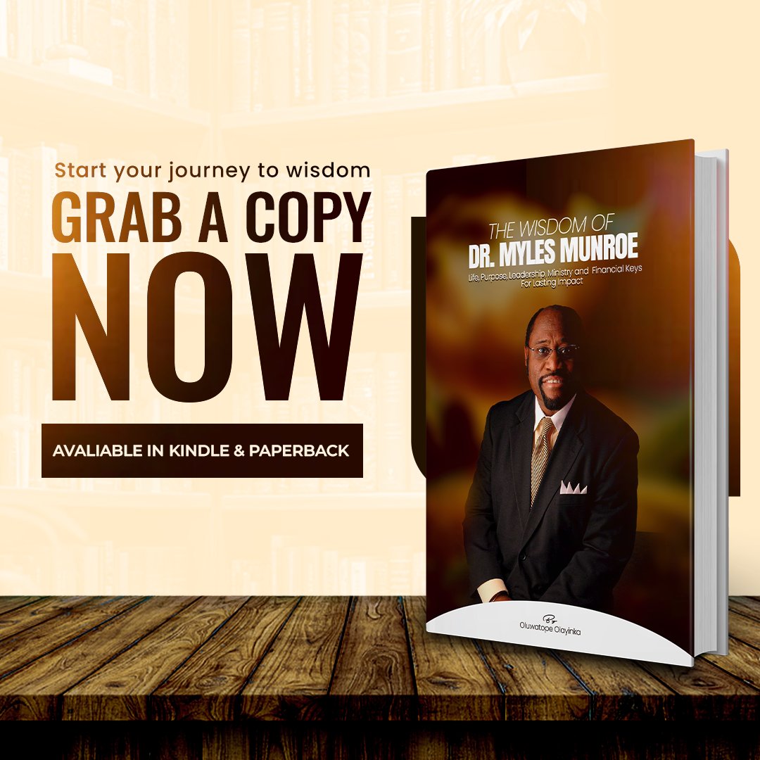OTJ_writes's tweet photo. 💥“Now FREE on Kindle for a few days — The Wisdom of Dr. Myles Munroe (Compiled by Oluwatope Olayinka). Get it and be inspired!”
Link in my Bio👉 https://t.co/INp0E3lzh0