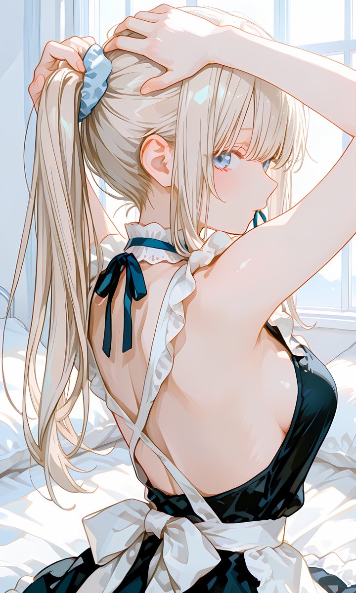Shirayuki_AIart's tweet photo. おはようございます☀

❄お早いですね、ご主人様
今身支度を整えておりますので
お待ちいただけますか？ https://t.co/F1Q9zVtObo