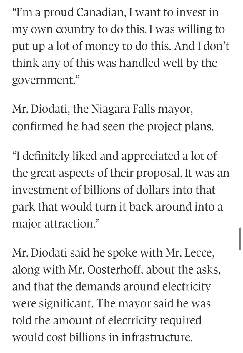 EricDLombardi's tweet image. This story is incredible. 

Ontario is in the middle of an unemployment crisis. There is also rising controversy at Marineland.

A Canadian-born investor wants to help solve these problems and bring $5B in investment to Niagara (one of the slowest growing regions of the country…