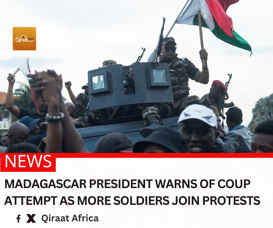 africanqiraat's tweet image. #Madagascar’s presidency said on Sunday that an attempt to grab power by force was underway in the African nation as more #soldiers joined a youth-led #protest movement ...
Read More:
qiraatafrican.com/en/18164/madag…
#qiraatafrican #politics #history #africa