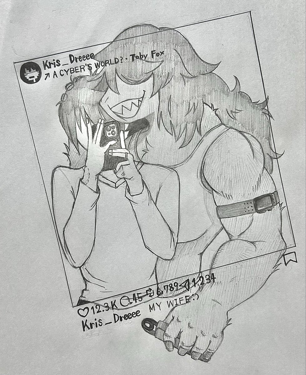 HaZ61593's tweet image. #krusie #deltarunefanart