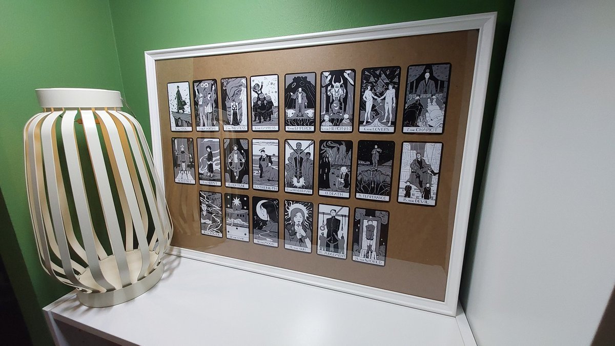I finally got a frame big enough for the beautiful patho tarot cards made by <a href="/ProteasomeC/">PC</a>. 

Thank you so much for these gorgeous creations. I have had it for a year but it still brings me great joy to look at it everytime. 🥹🫶💕