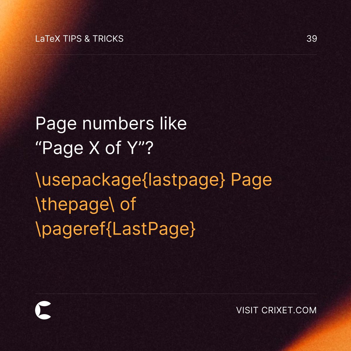 Crixet - Free, modern LaTeX editor tweet media