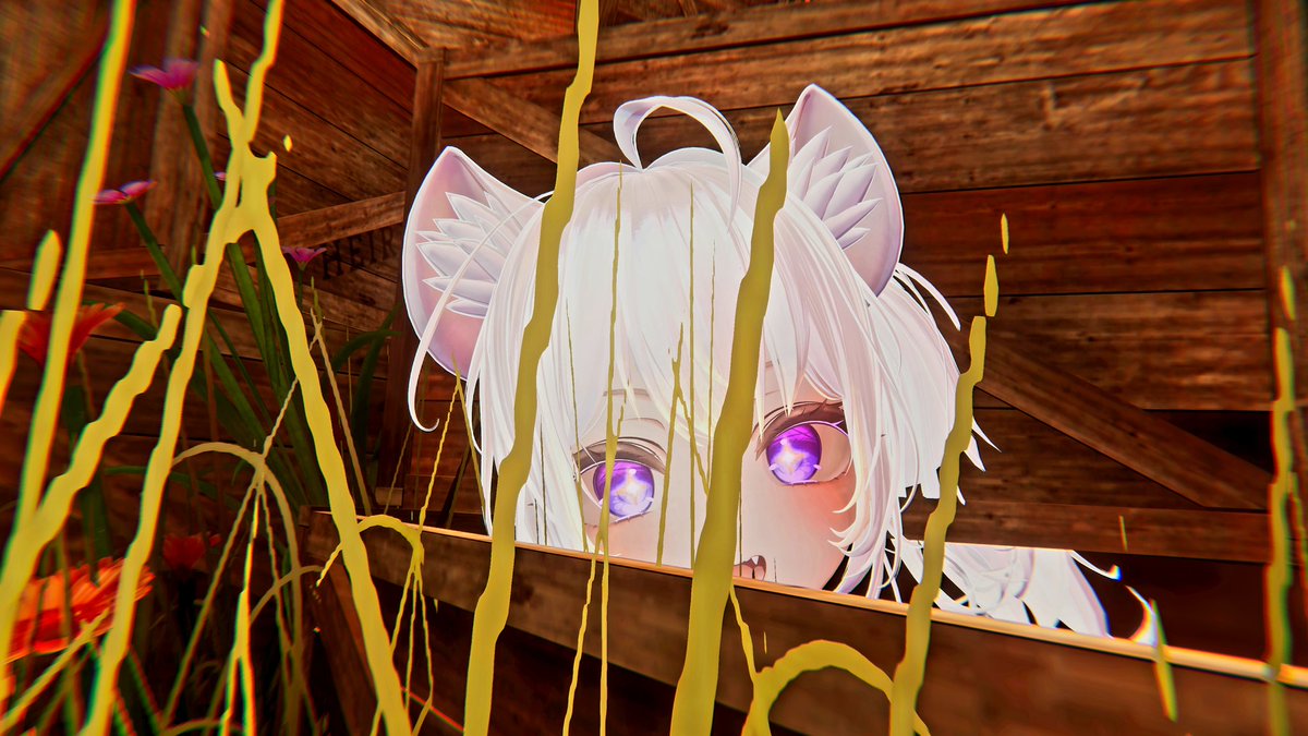 DistortedAkino's tweet image. Nyaaa comfy box! 
#VRChat #VRChatPhotos