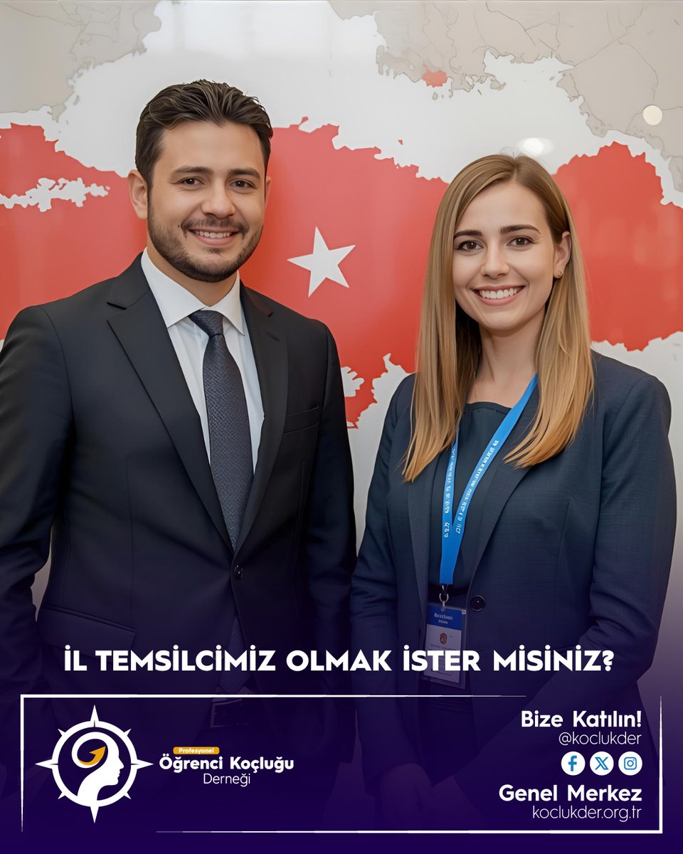 📣 Türkiye genelinde İl Temsilcilerimizi arıyoruz!
Sen de Profesyonel Öğrenci Koçluğu Derneği’nin bir parçası ol! 🇹🇷
👉 koclukder.org.tr
#Koçluk #Eğitim #Temsilcilik #Koclukder