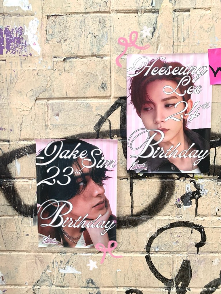 orimurariki's tweet image. #heejake birthday poster spotted ! ☆