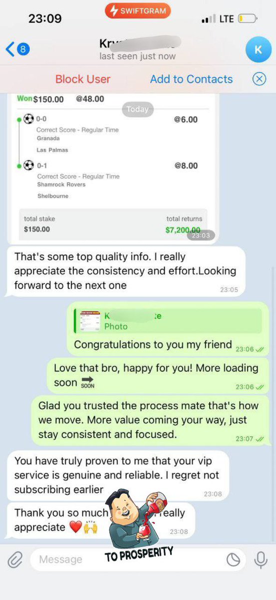 HAPPY CLIENT  🔥✅
👍If you can't trust me then you can’t find someone better than me 
🎊Congratulations To All Other Clients And Thank You For The Trust all, Play With The Best 🎉
Message me for more details on next fixed t.me/+iJWoYVIlE741Z…

t.me/+iJWoYVIlE741Z…