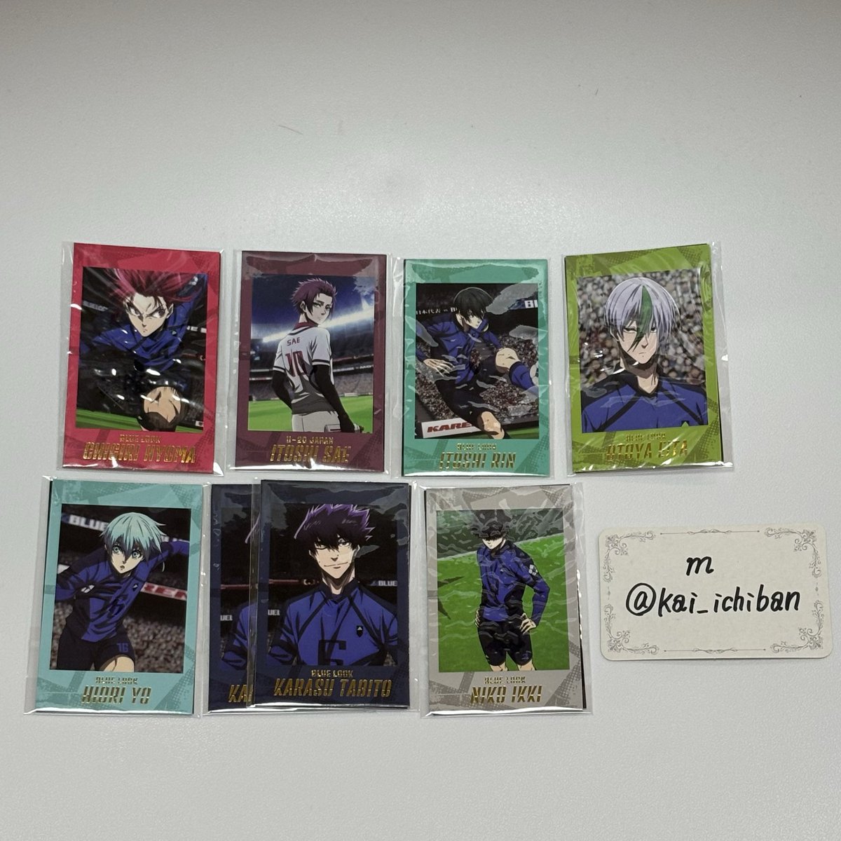 ★交換★
ブルーロック Wフォトカード コレクション

譲：千切・冴・凛・乙夜・氷織・烏×2・二子

求：蜂楽（同種）

郵送での交換希望📮
比率問いません。
検索からでもお気軽にお声掛けください。