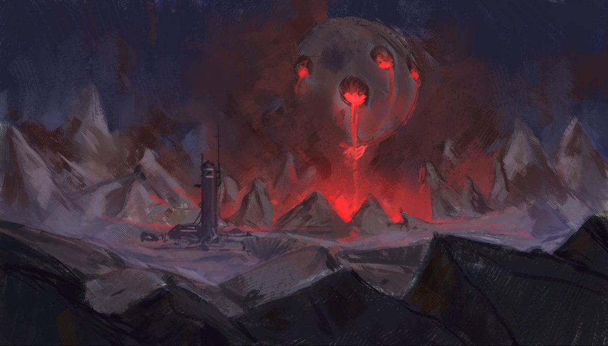 EskoArts's tweet photo. More landscape exploration 
#conceptart https://t.co/c1d1xfSao8