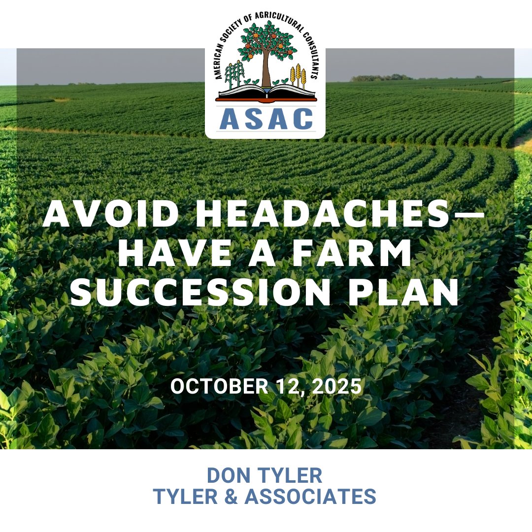 The_ASAC's tweet image. Rusty Rumley, Nat’l Ag Law Center, gave an update on the OBBB’s effect on estate plans, including the unified credit increase. He notes that wealth deserves to be managed &amp;amp; transitioned for generations to come. Rumley will address the ASAC Conference. bit.ly/4hcpsPa