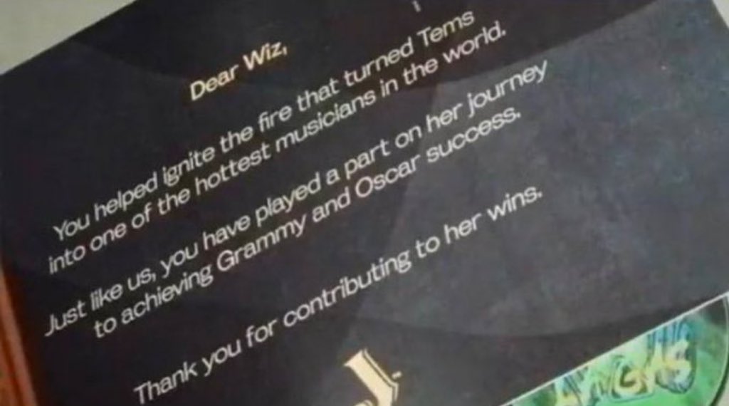 mrchyle's tweet image. “Dear Wizkid You helped ignite the fire that turned Tems into one of the hottest musicians in the world. Just like us, you have played a part on her journey to achieving Grammy and Oscar success. Thank you for contributing to her wins”

~Jameson