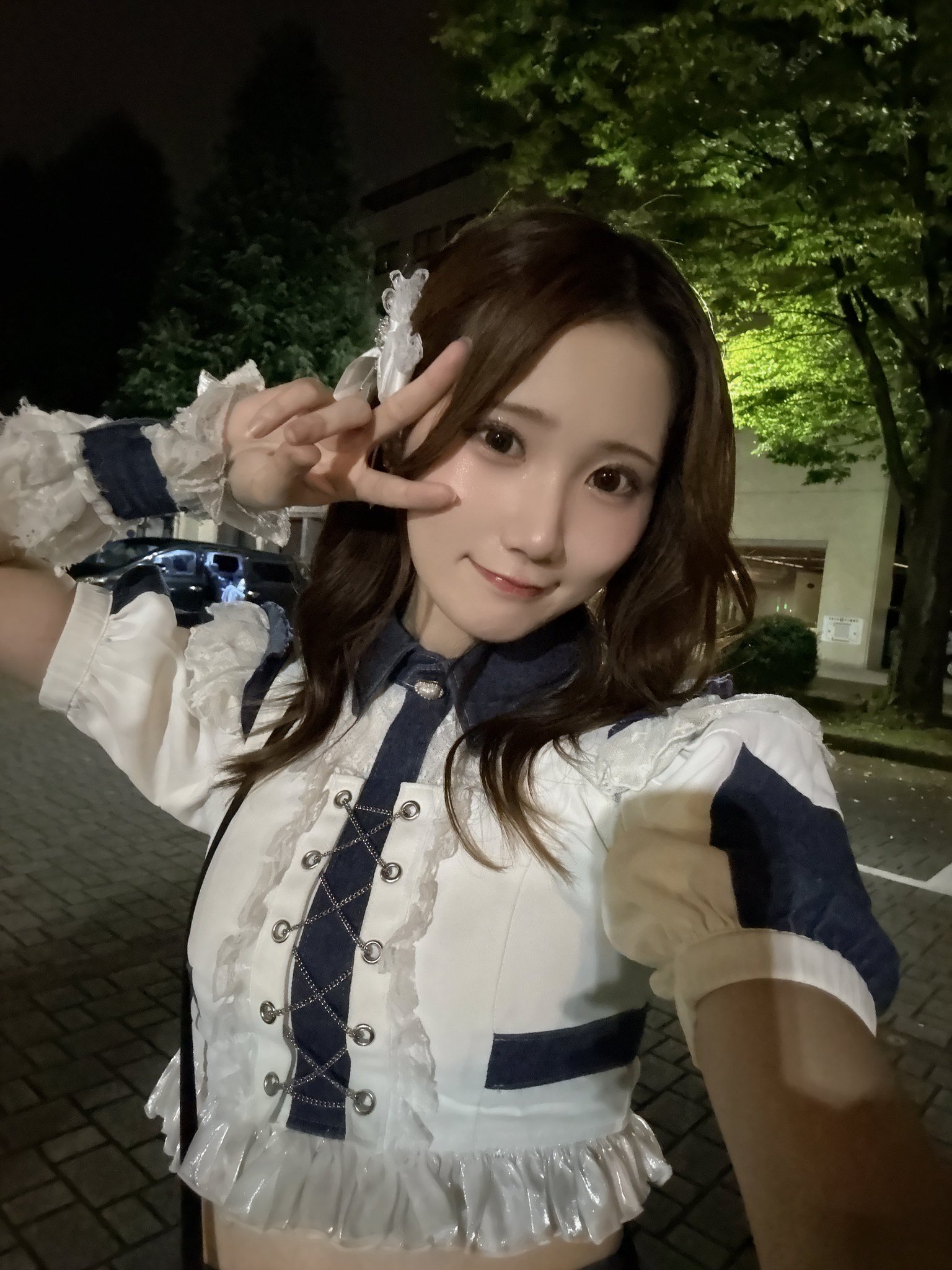 ムーン様♡ありがとうございます♡ 宇宙みたいなドーナツ作った🍩💙 きらきらで綺麗( ᐢ. ̫ .ᐢ