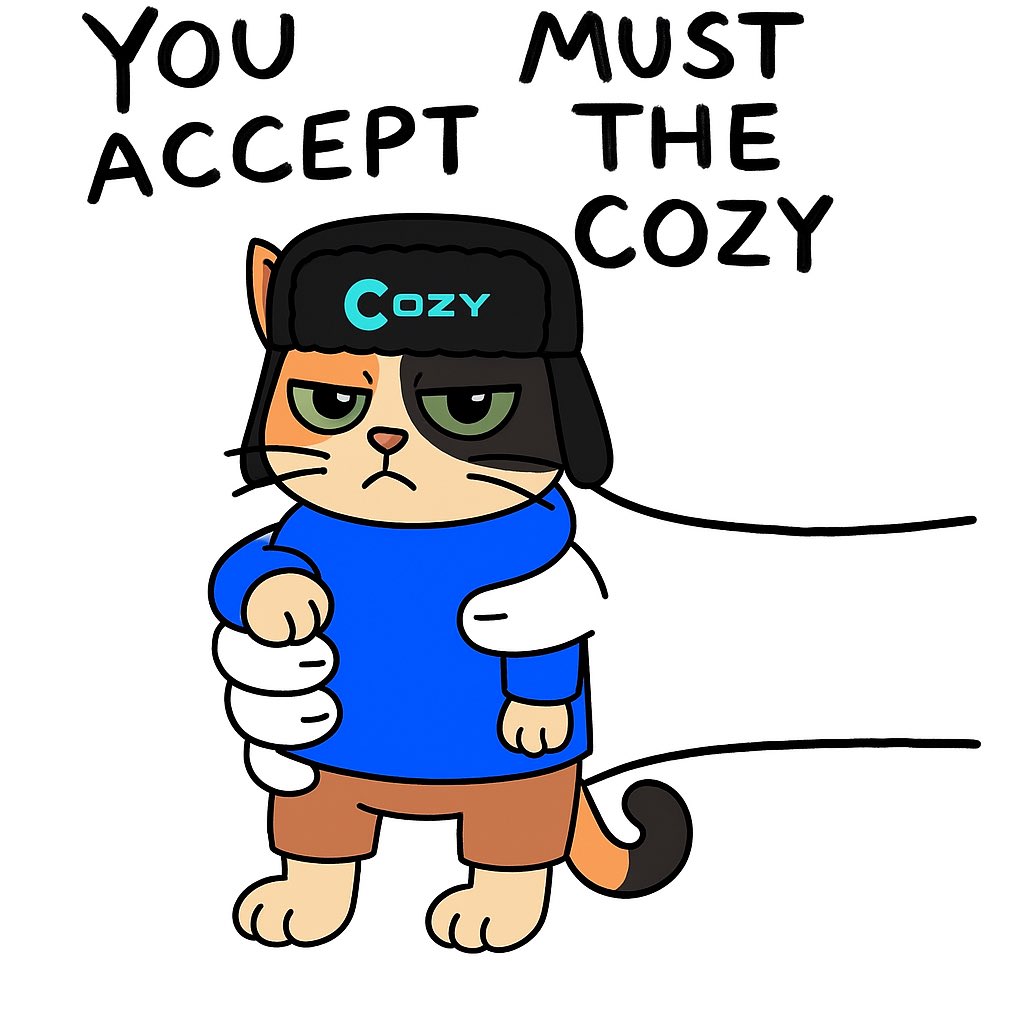 The Market will Pump.

While you wait in anxiety I’m $COZY working to create a Revolution and Create our own community Financial System. 

We are not the same.

Join the $COZY community CULT. Join the fucking revolution and let’s shift the fucking timeline. ⚔️

<a href="/cozyoncoreum/">cozy</a>