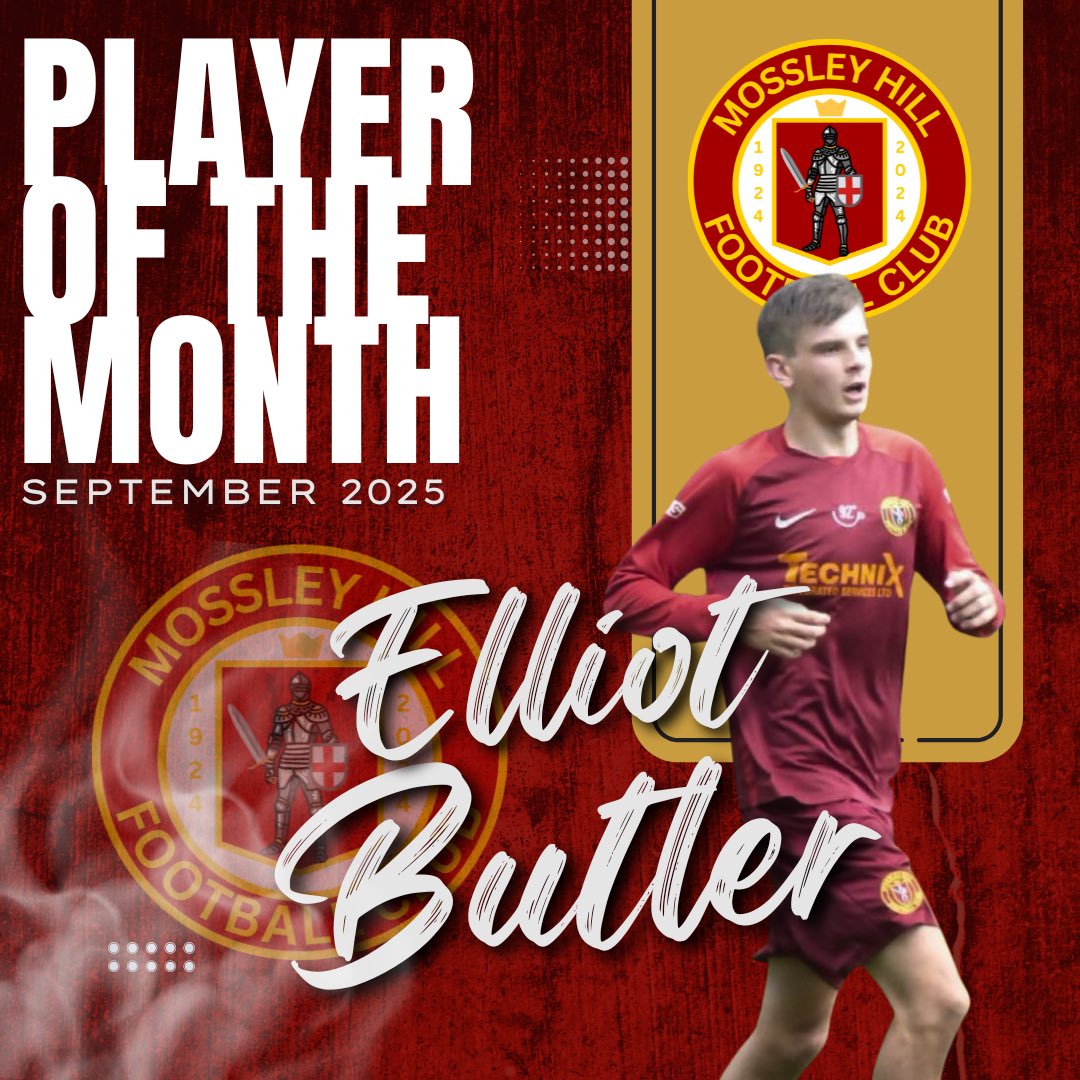 MossleyHill_FC's tweet image. SEPTEMBERS PLAYER OF THE MONTH 🏆
Well done to @ElliotMurphy1 who takes the September player of the month award. Brilliant month for Elliot with some top performances.

Well done Elliot! 👏 
#oneclub