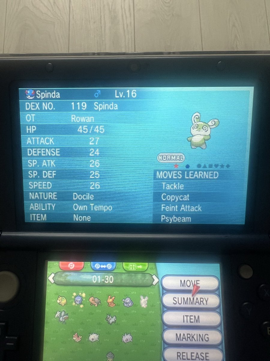 SpottyZebra94's tweet image. Started playing Omega Ruby to try and get the diploma for completing the Hoenn Pokédex and found a shiny Spinda. My first full odds random encounter shiny since Ghastly in Fire Red 12 years ago 😭✨

#Pokemon #PokemonOmegaRuby #ShinyPokemon