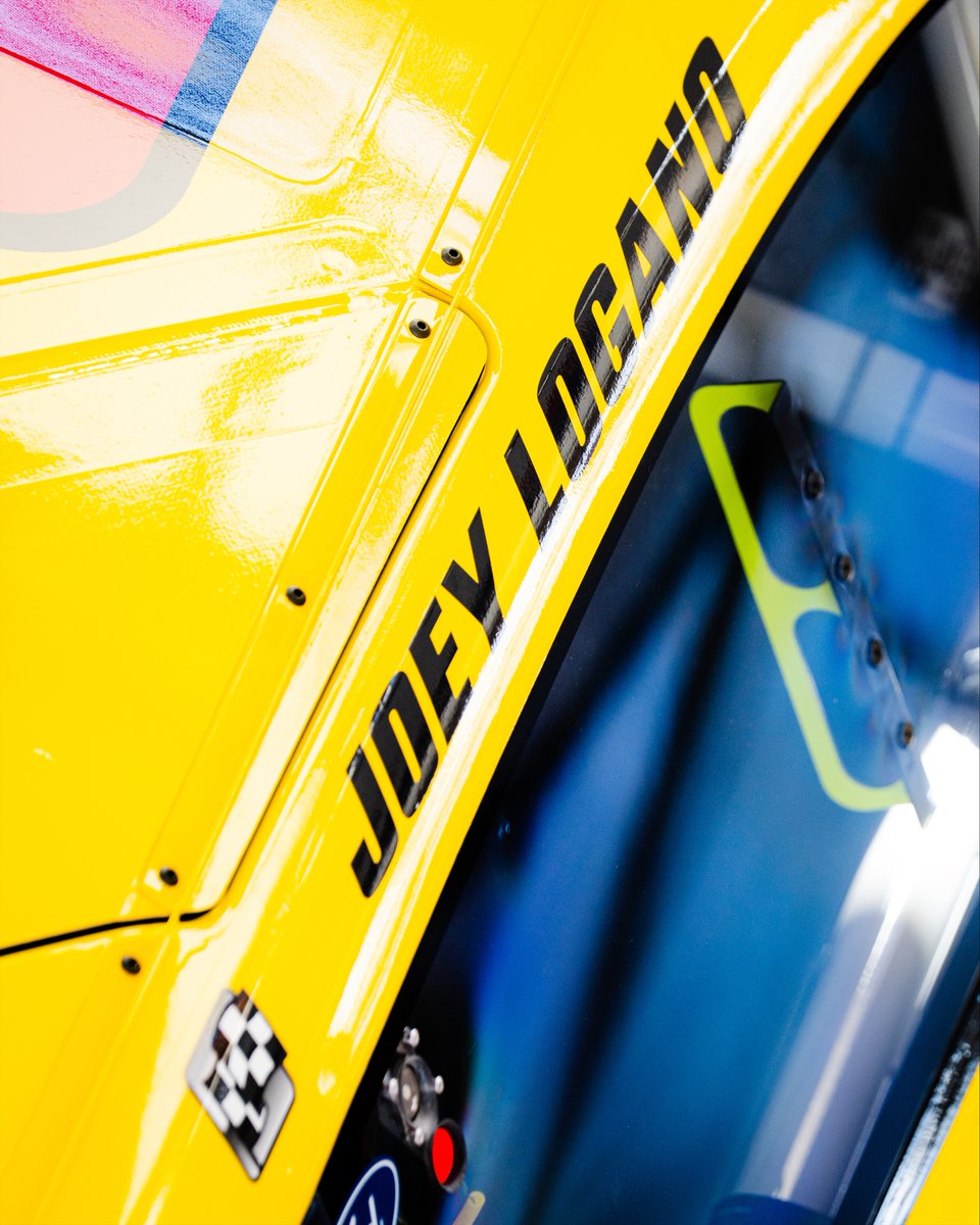 NASCAR's tweet image. No one would be surprised if @joeylogano added a second winner sticker today. #NASCARPlayoffs