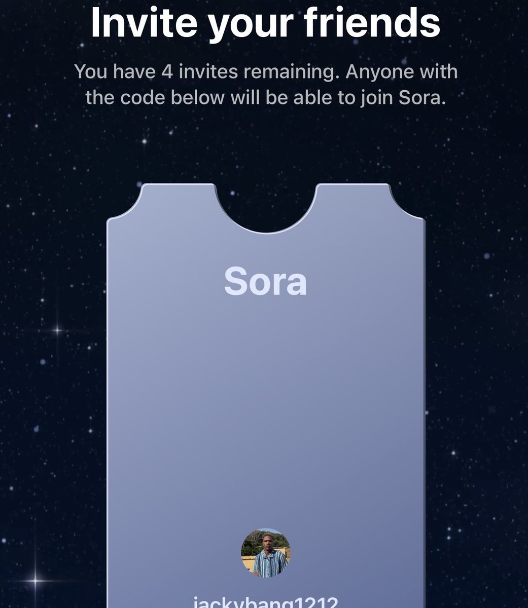nivenarol's tweet photo. 🎬 Sora 2 = Hollywood-level AI videos.
Want early access?
Drop “SORA” below 💬 and I’ll DM you a legit code.
#Sora2 #AIvideo
 R5T9QX
B8C2FM
N7L4DZ https://t.co/dSzb6oHH7h