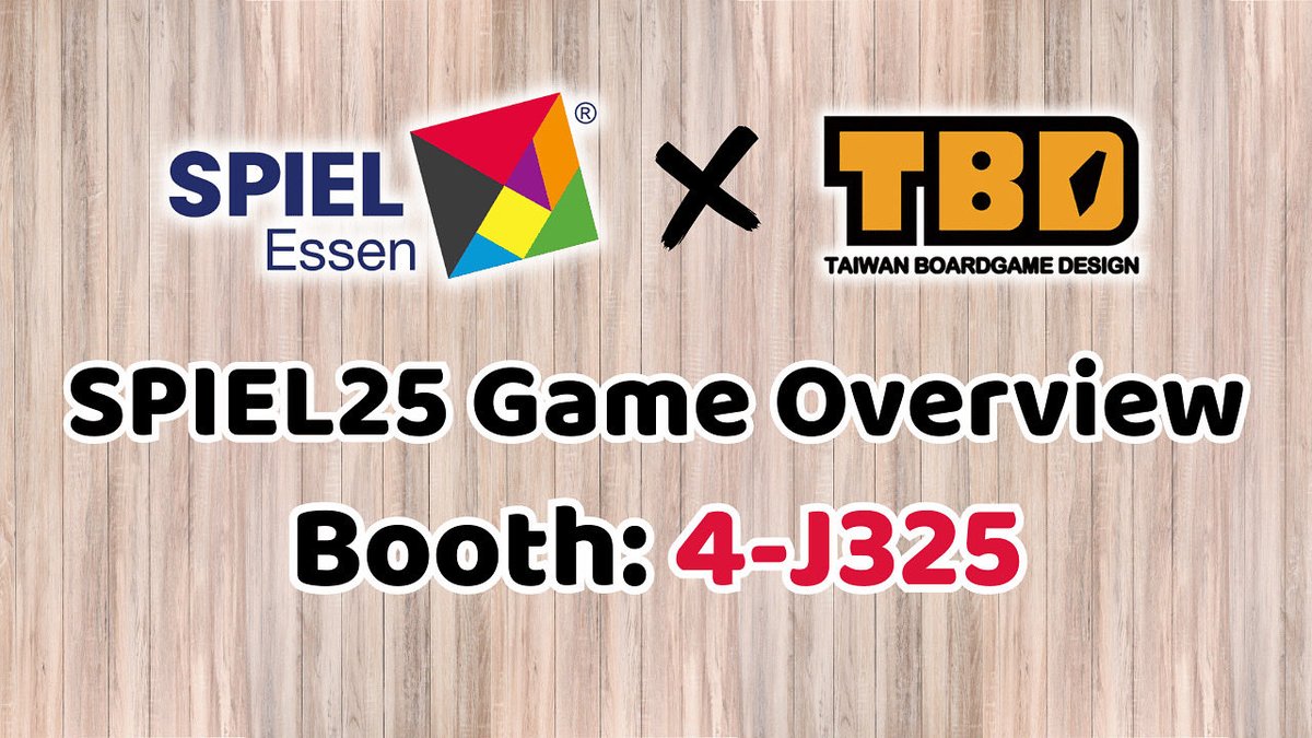 #SPIEL25 x TBD
GAME OVERVIEW!
youtu.be/lkLhLguDwCM?si…

SPIEL #Essen 2025 is approaching!
Smoox gives you a “not-short-enough” overview of all the new games that will be showcased at our booth this year.