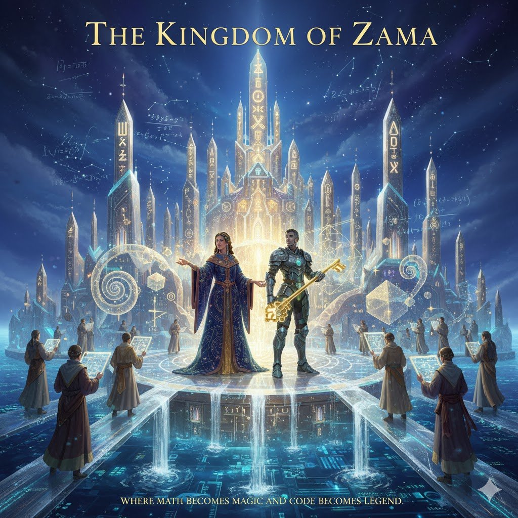 Once upon a time, not in a kingdom of castles, but in a realm of code and light, there was a place called Zama.

It wasn’t born in a lab.
It was forged, between algorithms and dreams, where whispers of privacy turned into architecture.
A fellowship of cryptographers gathered