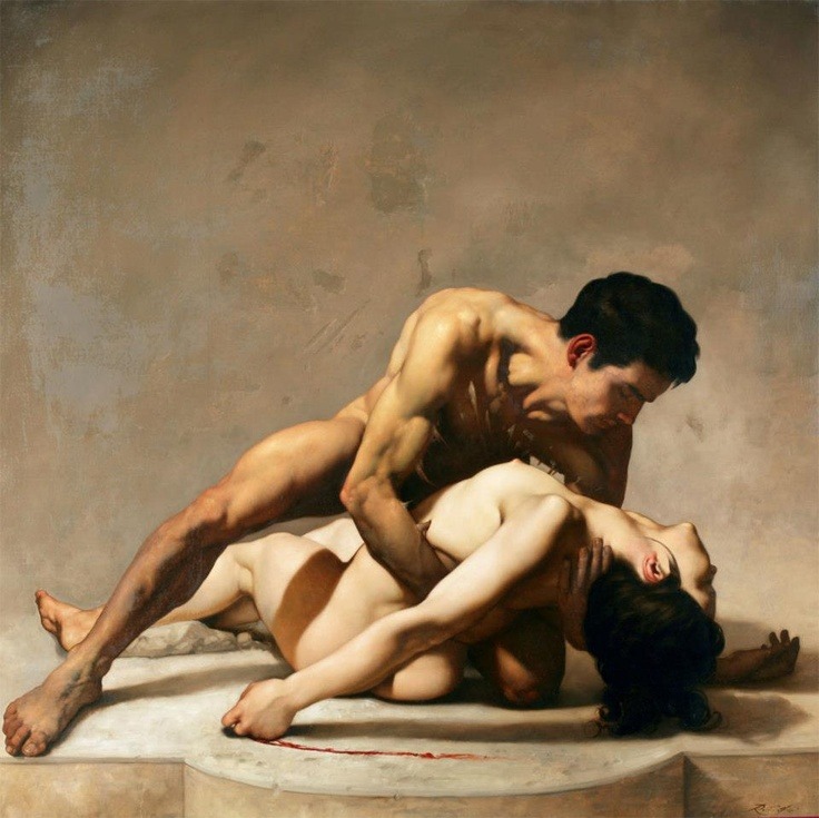 «Por medio de un simbólico tejido
dios encarga a los dioses mitológicos
ligar a lo mortal lo inmortal. »
Platón

🎨 Roberto Ferri