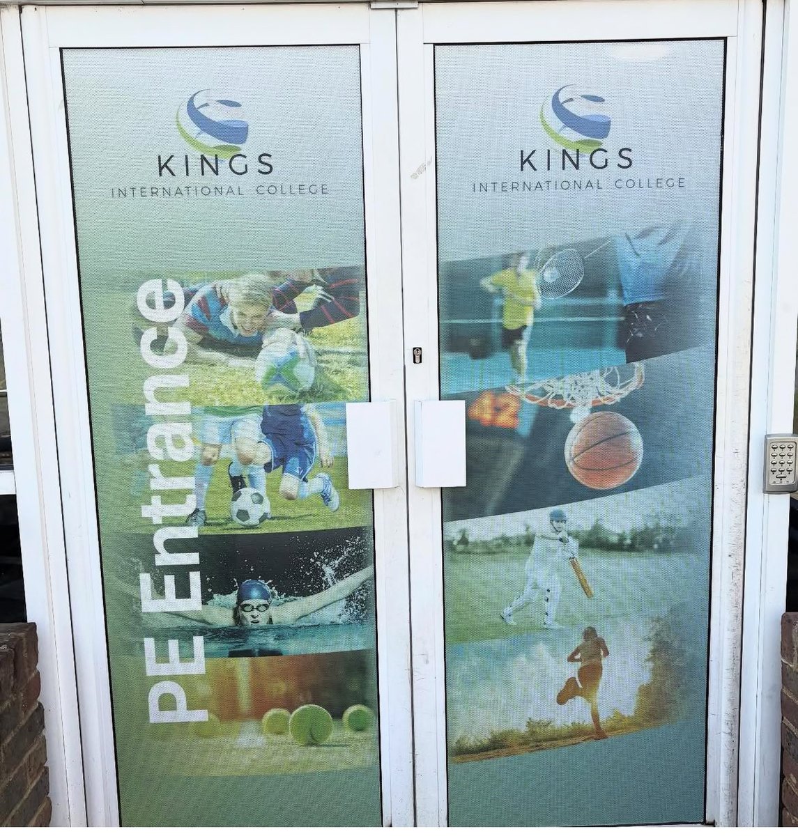 New front door installed ready for open evening along with our new displays! #KingsPE #GetInvolved