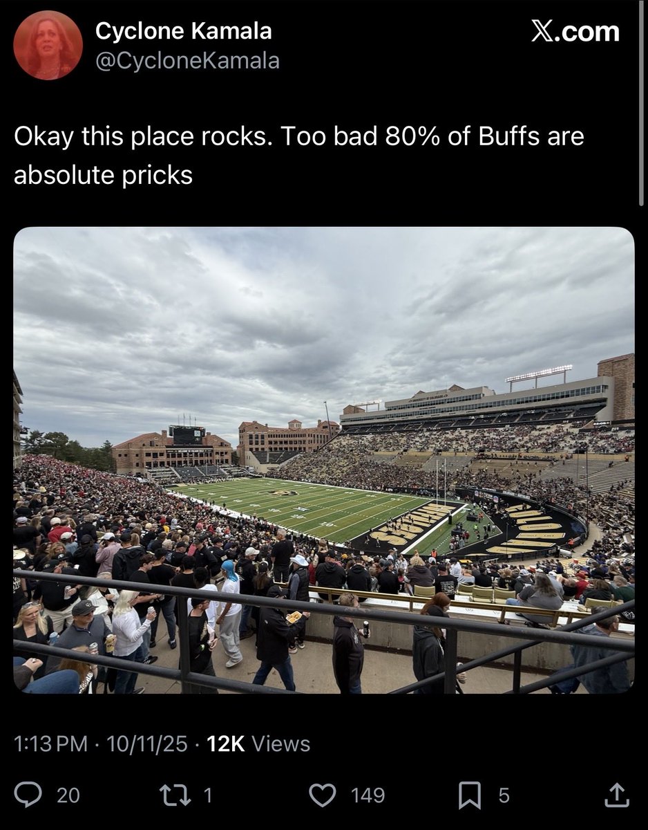 I don’t know what this guy is talking about. I wished every ISU fan walking out of the stadium a safe tractor ride home….