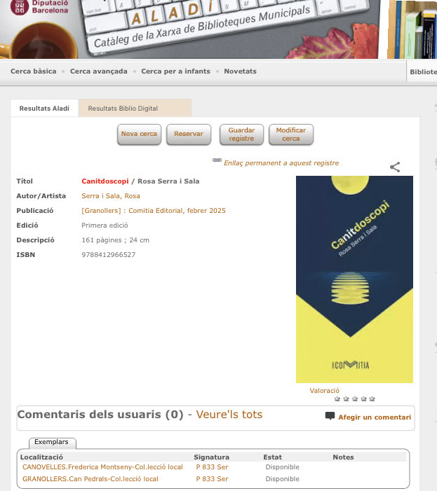 👉 Molt contents de que pogueu trobar els nostres llibres a la xarxa de #biblioteques. Gràcies per la seva confiança 📚🫶🏼