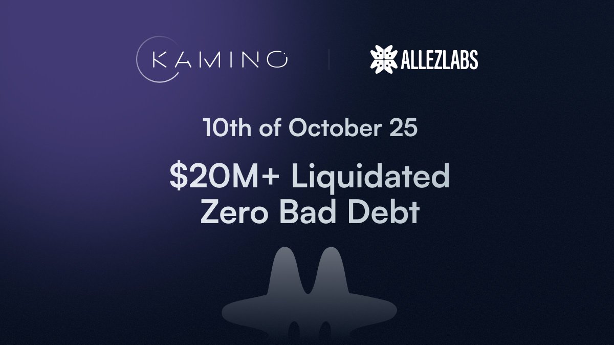Kamino Lend 清算イベント概要：20Mドル超清算、不良債務ゼロ