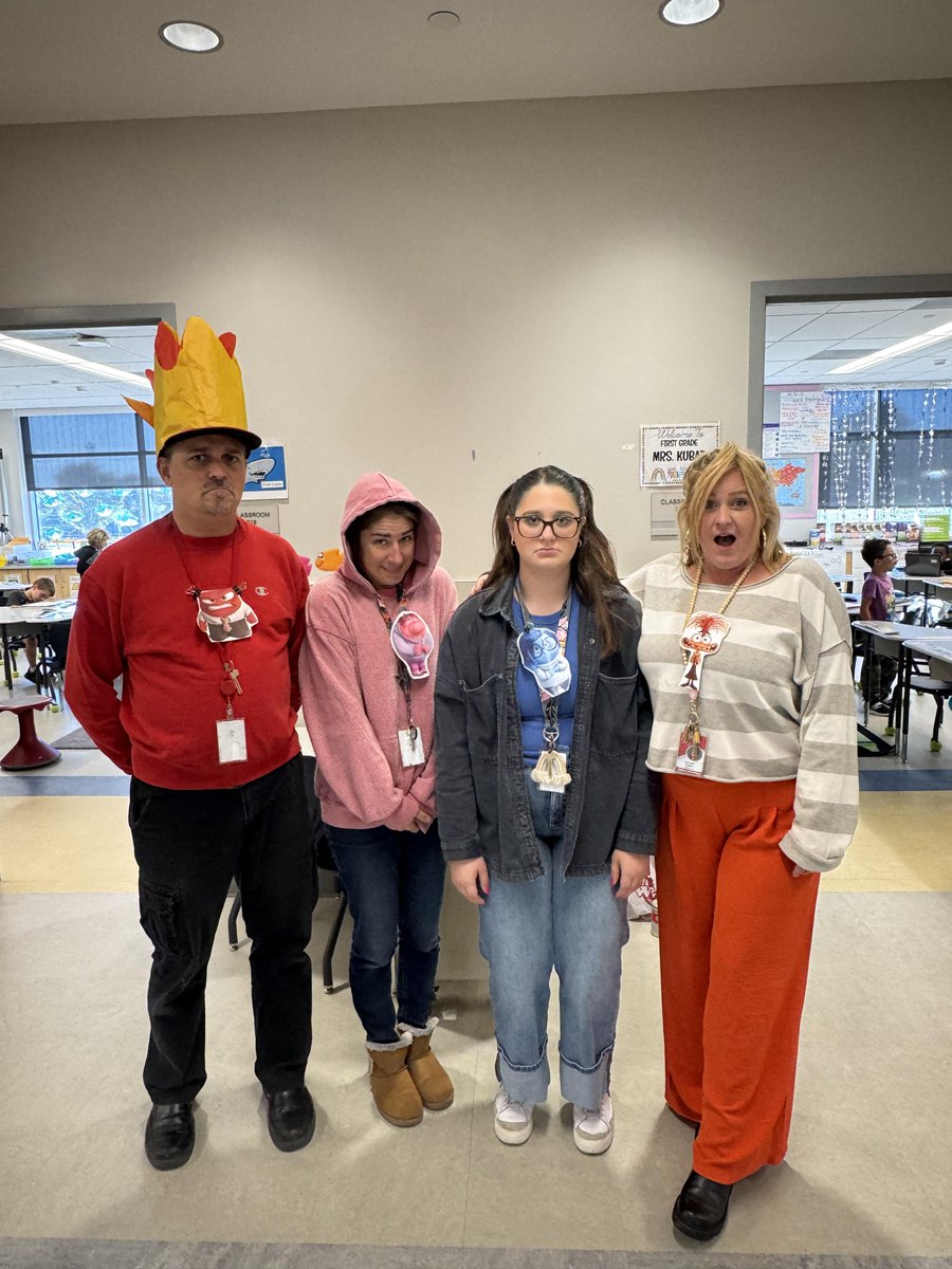 First Grade is feeling all of the emotions for Disney Day! 😀😡😢😧