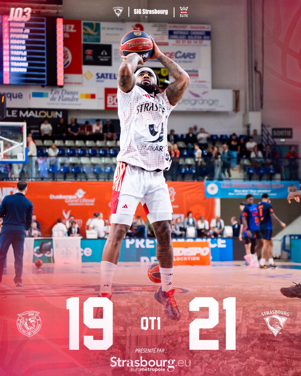 sigstrasbourg's tweet photo. ๐๐๐ก ๐๐จ ๐ฃ๐ฅ๐๐ ๐๐๐ฅ ๐ค๐ง | ๐๐๐ - ๐ฆ๐๐
Sur un tir du parking de Mike, nos SIGmen sont devants ร la fin du premier QT ๐ฅ
#BetclicELITE #BCMSIG #gosig https://t.co/reRRqnu5Bu
