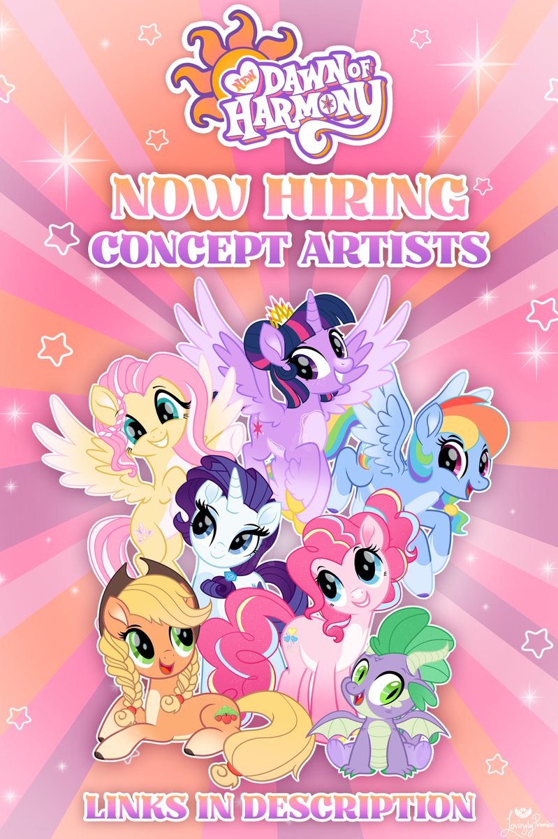 ✨ NOW HIRING! CONCEPT ARTISTS! 🎨🖌️

We’re opening Concept Artist positions for all kinds of creative content in New Dawn of Harmony! This is a paid long-term role for our team!

#MLP #mylittlepony #mlpfim #mlpartist #mlpart #mlptwt #NDOH #artists

INFO &amp; APPLY IN COMMENTS 👇
