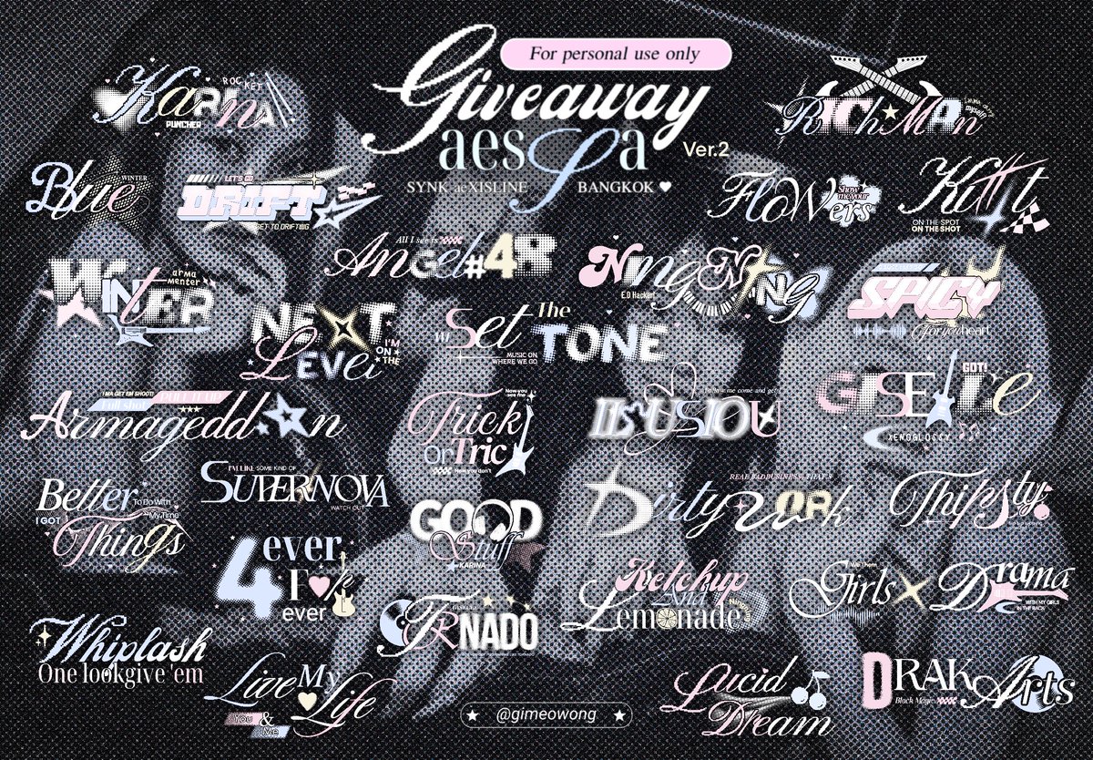 gimeowong's tweet image. pls kindly rt before using! ˚ʚ♡ɞ˚

⋆ Giveaway (+png.) for
aespa SYNK aeXISLINE BANGKOK (ver.2) ♡

made for MYs who’ll join the con 
📂; drive.google.com/drive/folders/…

personal use only — don’t repost ⋆

 #aespa_SYNK_aeXISLINE_BANGKOK
 #aespa_SYNK_aeXISLINE_BKK