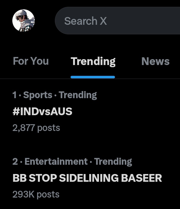Guys we are in top 2...
Feeling Sad For Bajaj Paid PR with 69 others..

BB STOP SIDELINING BASEER

#BaseerAli #Bahana #BiggBoss19