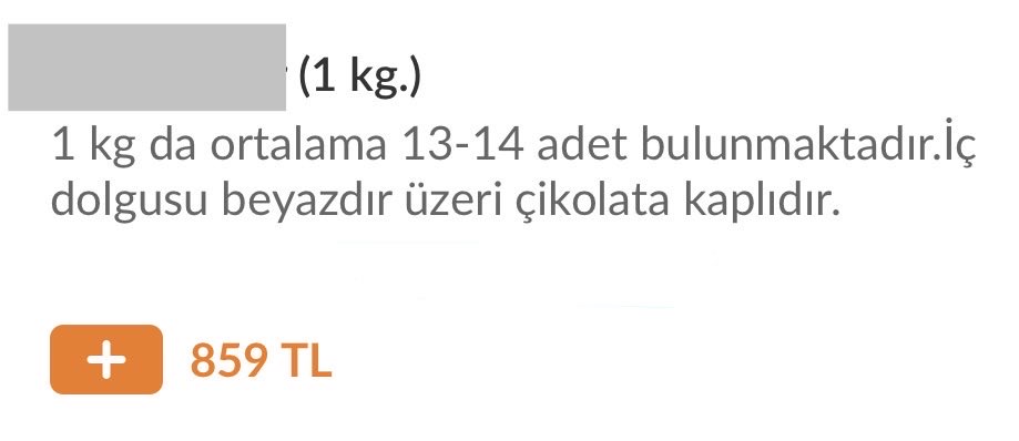 Ticaret Bakanlığı ilgilenir mi bilmem ama bir vatandaş olarak sipariş uygulamalarında tek fiyat yerine ödediğim her kalemin ayrı ayrı gösterilmesini istiyorum.

Bugün dışarıdayken bir tatlı aldık. Kilo fiyatı 499 TL.

Aynı ürünü bir yemek sitesinden aynı yerden sipariş etmek