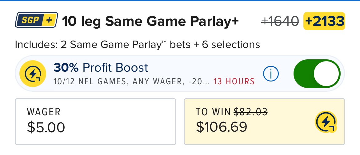 SmartPicksPro's tweet image. Our +1600 Sunday Rush Yards Parlay is LIVE now in the SmartPicks app! 🚀

Find it on the Discover Page in app:
👉 flashpicks.bet/smartpicks

Tap ❤️ if you want it posted here!