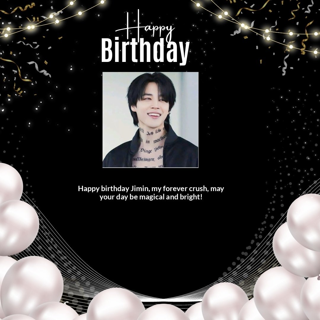 BjusT4funS's tweet photo. Jimin thank you for everything
I wish you blessings luck as great as the sky courage to always be yourself and strength to achieve every goal you set
HAPPY BIRTHDAY JIMIN 
WE LOVE YOU JIMIN
#HappyJiminDay 
#ProudofOurArtistJimin
#WithJiminTillTheEnd https://t.co/cT19DB8cty