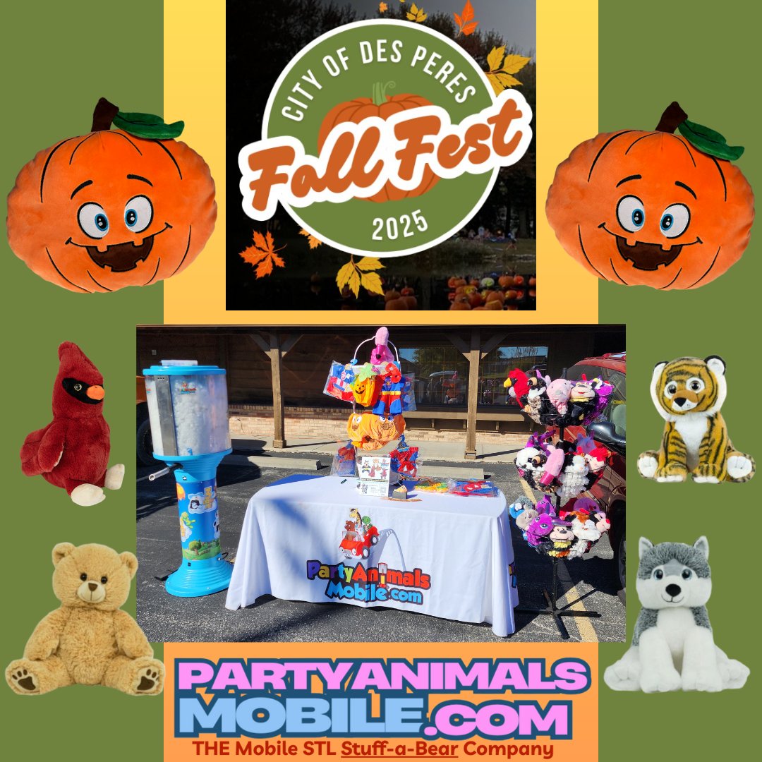 animalsmobile's tweet image. Thank you for all the people who stopped by and enjoyed the Mobile STL Stuff-a-Bear Experience!  What a great event - thanks to The Lodge Des Peres for having us out!
PartyAnimalsMobile.com

#desperes #desperesmo #cityofdesperes #thelodgedesperes #stl #stlouis #stlfun #stlevent