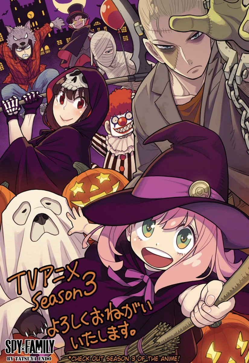 new spy x family halloween illustration !!