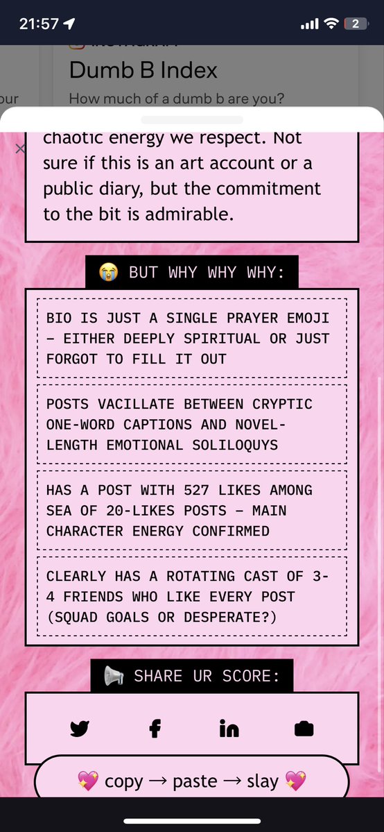hayalee1833's tweet image. I&apos;m 68% Dumb B*tch.
Uoww 
What&apos;s your DBI? app.vana.com #datarevolution