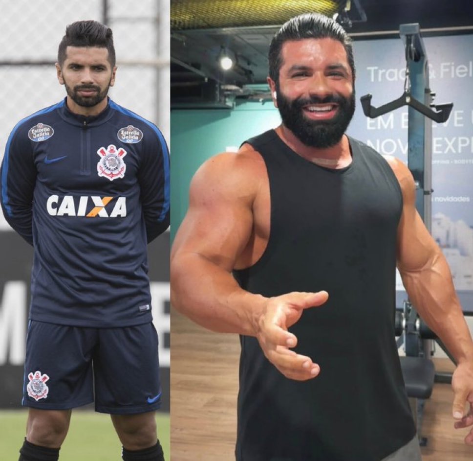 CuriosidadesBRL's tweet image. A transformação do atacante Guilherme.
