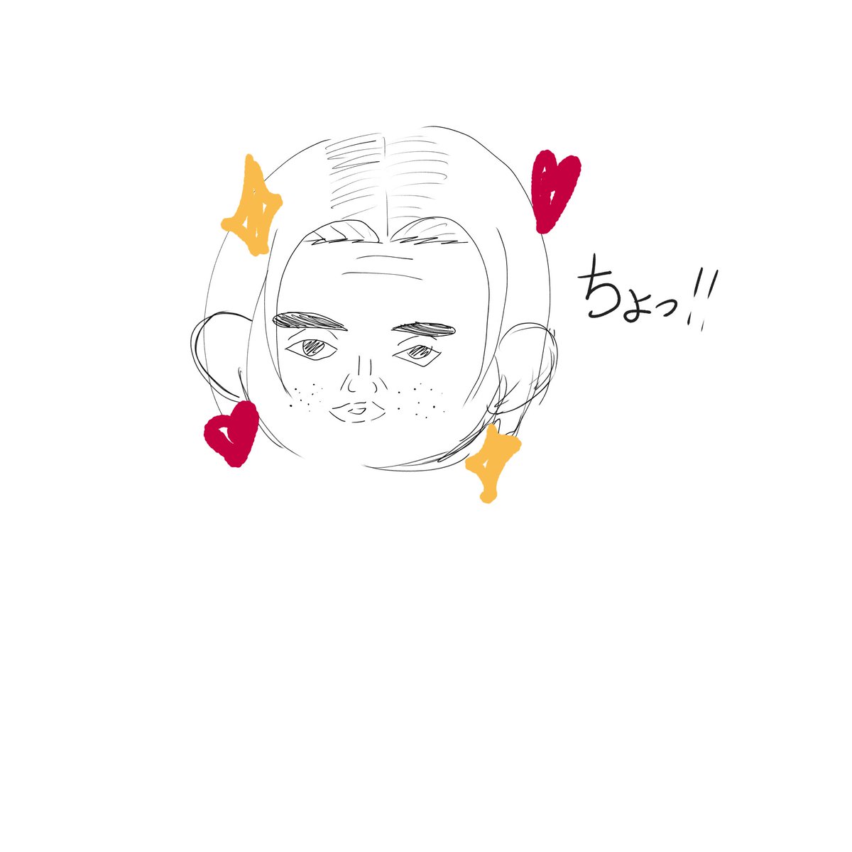 AedNtve's tweet photo. ここまで似てない　ちょう助初めて見たよ。
とりま久しぶりにイラスト投稿できたということで！！😆 https://t.co/jEnKLpmPM3