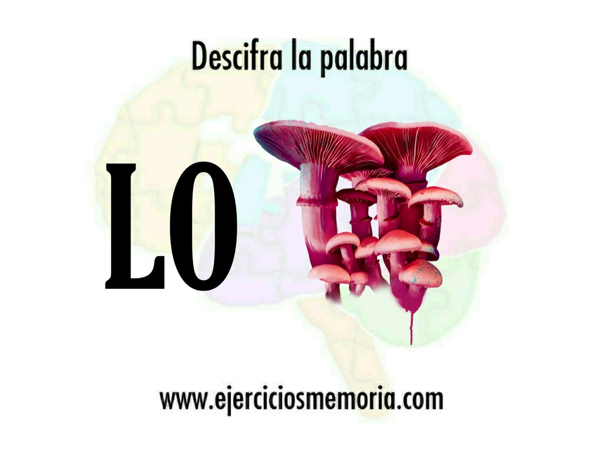 ¿Puedes descifrar la palabra? Te dejamos la solución en nuestra web ejerciciosmemoria.com/descifra-la-pa…