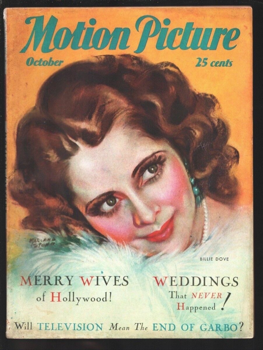CitizenScreen's tweet image. Billie Dove on Motion Picture magazine in October 1931