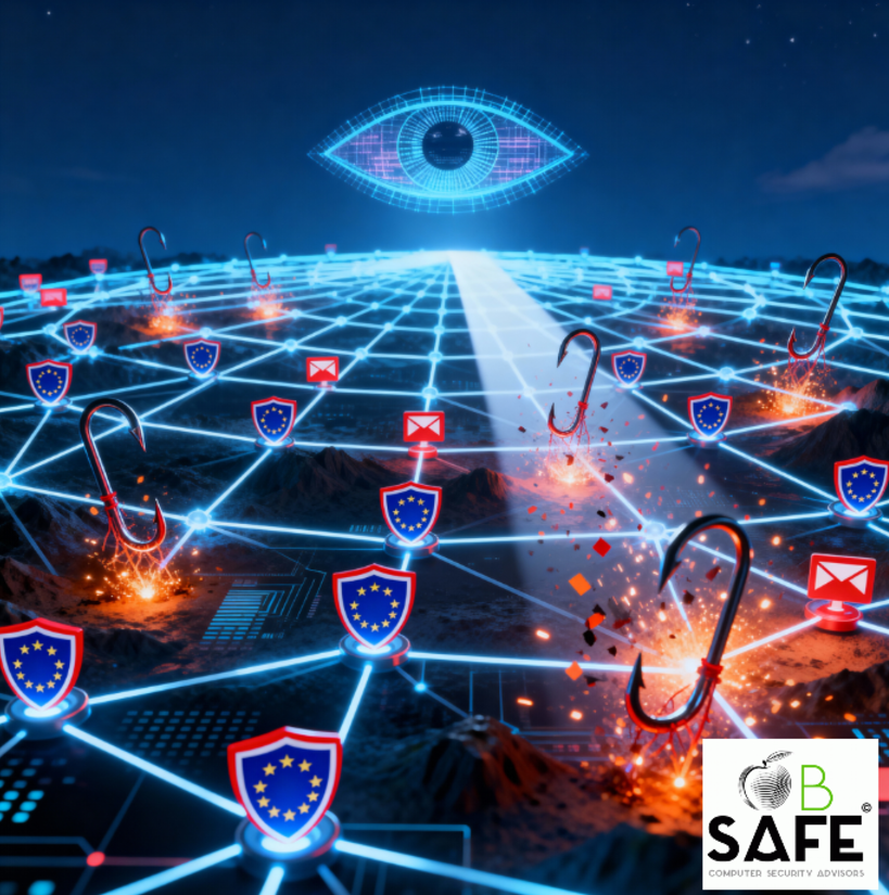 Bsafeadvisor's tweet photo. Octubre 2025. Mes europeo de Ciberseguridad dirigido al phising.
Ponte al día en seguridad informática para prevenir y combatir el phising visitando nuestro blog en nuestra WEB.
https://t.co/dgFTqx3ngk https://t.co/Wdl6ZubVVC