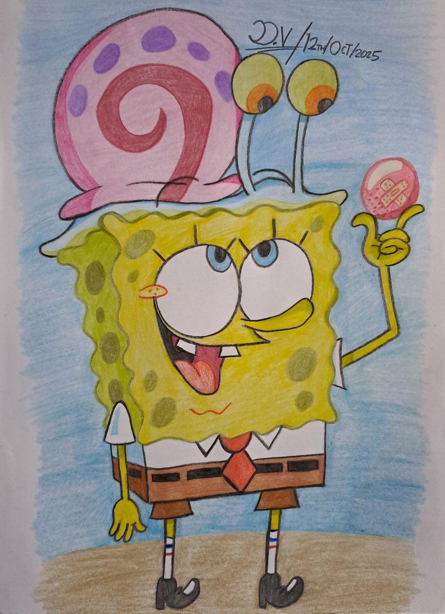dvtoonimeart's tweet image. &quot;Go fetch, Gary!&quot;

#spongebob #SpongeBobSquarepants #gary #spongebobfanart #fanart #myartwork