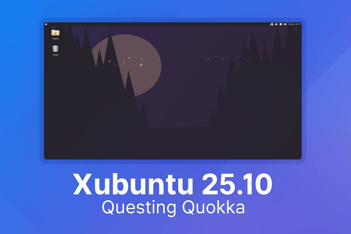 opensourcefeed's tweet image. Xubuntu 25.10 “Questing Quokka” is now available 🐧
Brings Xfce 4.20, GNOME 49, and improved Wayland support — all focused on a stable, refined Linux desktop.
🔗 opensourcefeed.org/xubuntu-25-10-…
#Xubuntu #Ubuntu #Linux #OpenSource #XFCE
