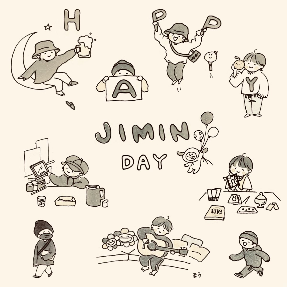maumau00675948's tweet image. ジミンちゃん おめでとう㊗️🎊

#HappyJiminDay 
#HappyBirthdayJimin