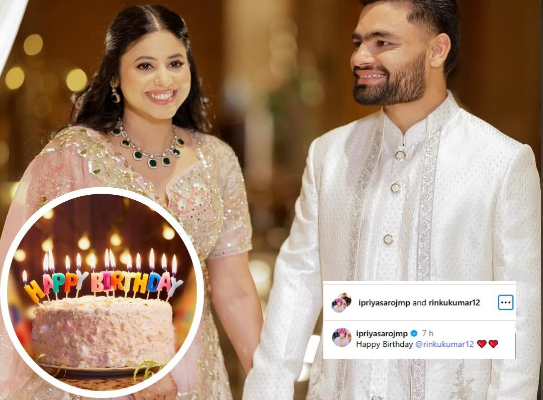 RaviKumar218461's tweet image. Happy Birthday Rinku Singh: टीम इंडिया के स्टार बल्लेबाज रिंकू सिंह आज 28 साल के हो गए हैं. उनके जन्मदिन के मौके पर सोशल मीडिया पर शुभकामनाओं की बाढ़ आ गई है मंगेतर प्रिया और बहन ने कुछ इस अंदाज बर्थडे विश
#RinkuSingh 
#Birthday
#priyasaroj 
#crickter
