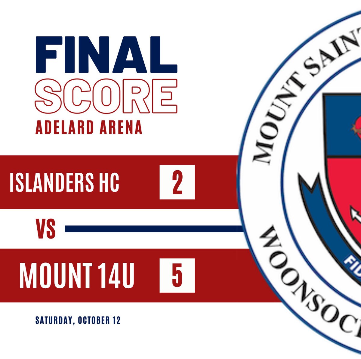 The 14u team took down IHC yesterday 5-2!Ladd earned the win between the pipes.

Goals 🚨
- Thomas
- Mangadu
- Vivian
-  Nelsen
- McCann

#MountUp